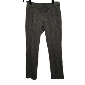 Anne Klein Women's Pants Size 4 – Black Tan Tweed‎ Textured Stretch Dress Slacks